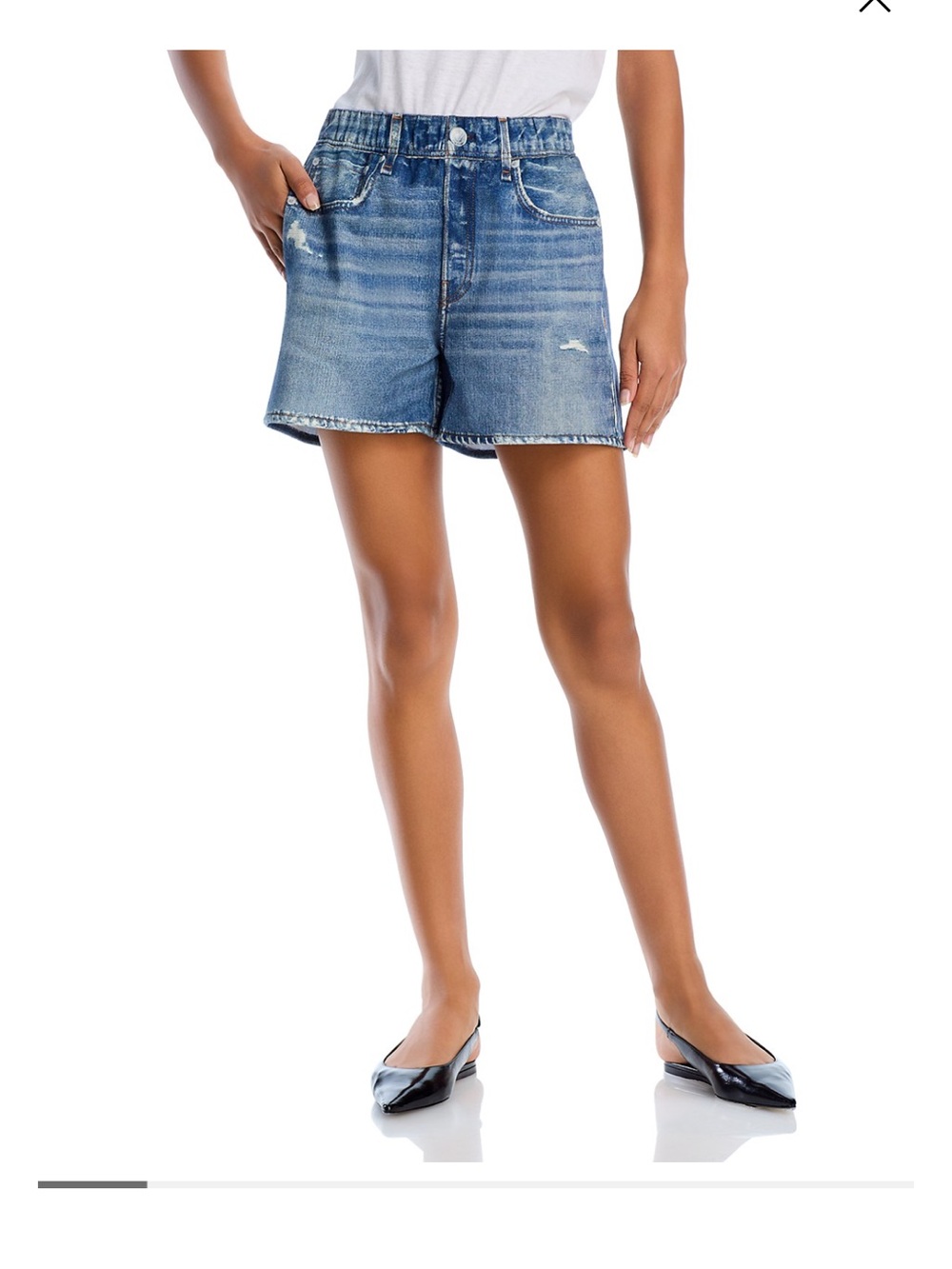 Rag and bone (miramar) Brooke Walking Cotton Terry Sweatpant Jean Shorts NWT